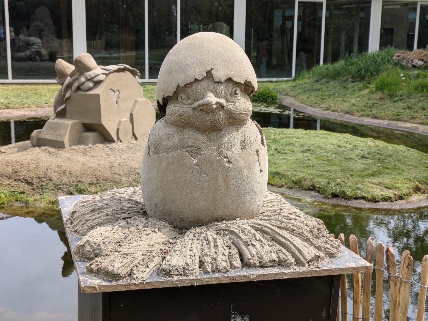 Sand & Zoo event - Chick sand sculpture