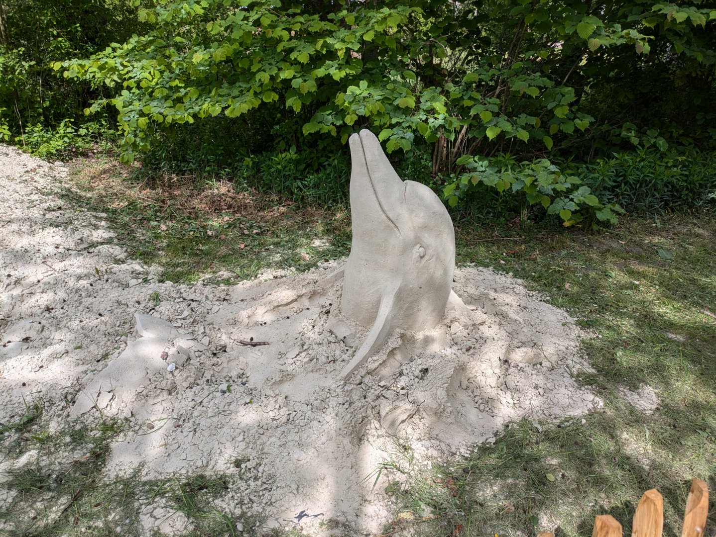 Sand & Zoo event - Dolphin sand sculpture