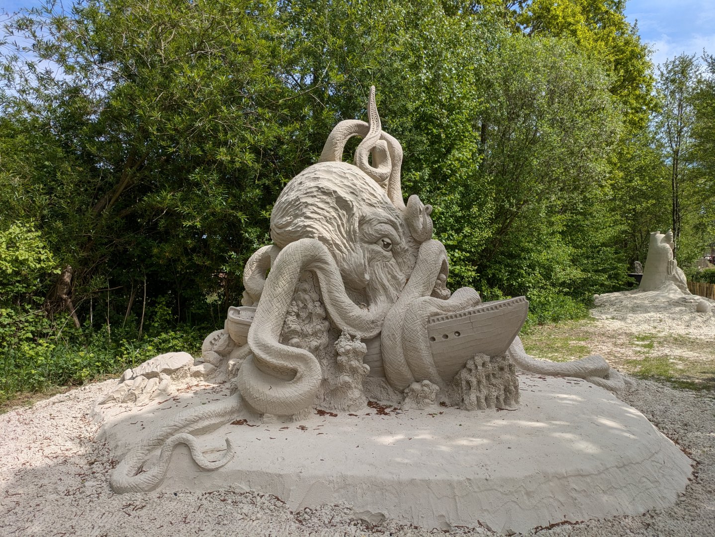 Sand & Zoo event - Octopus sand sculpture