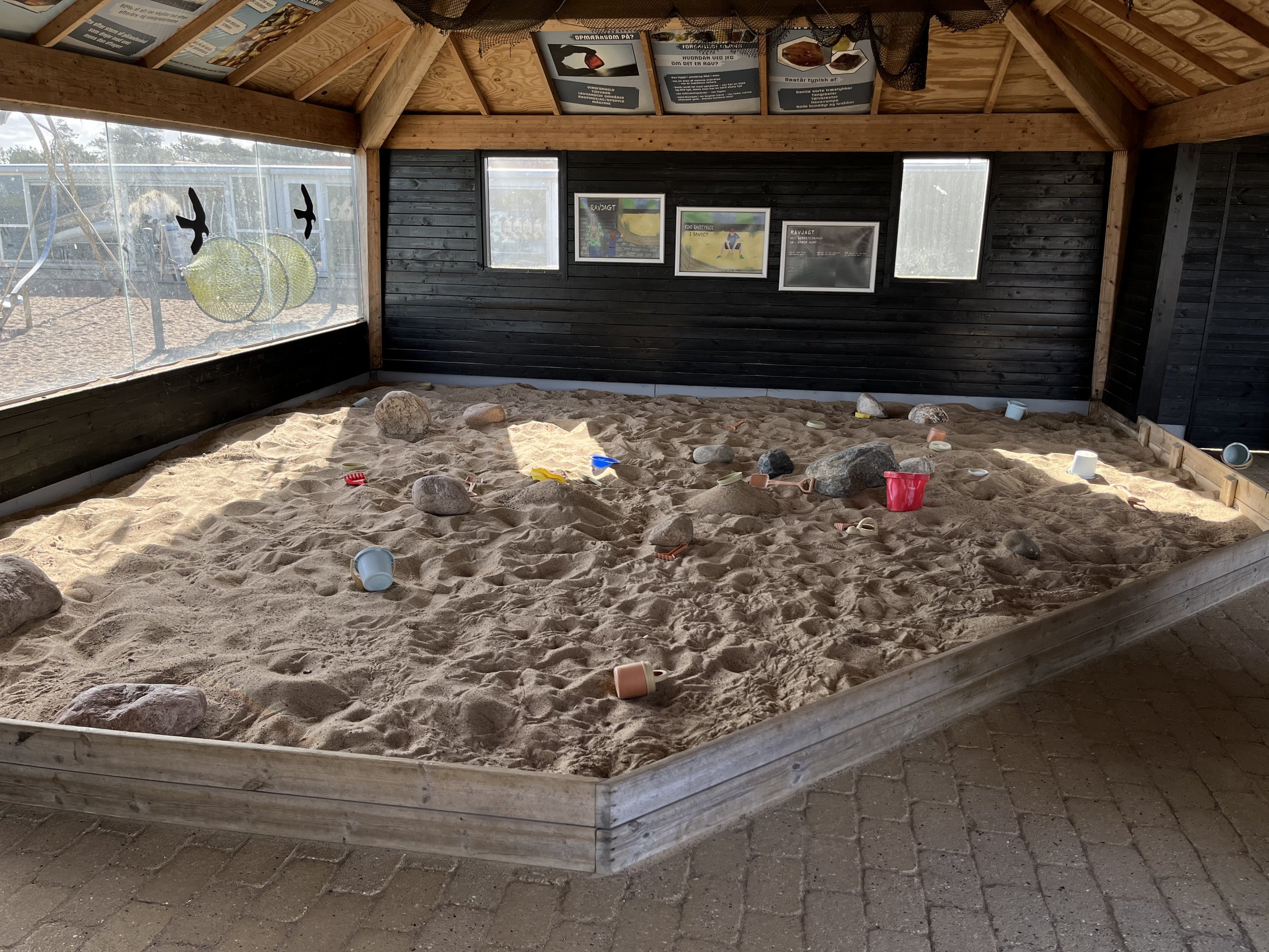 Sandbox in Eating Area