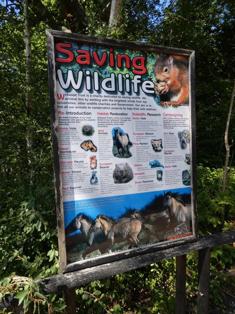 Saving Wildlife signage