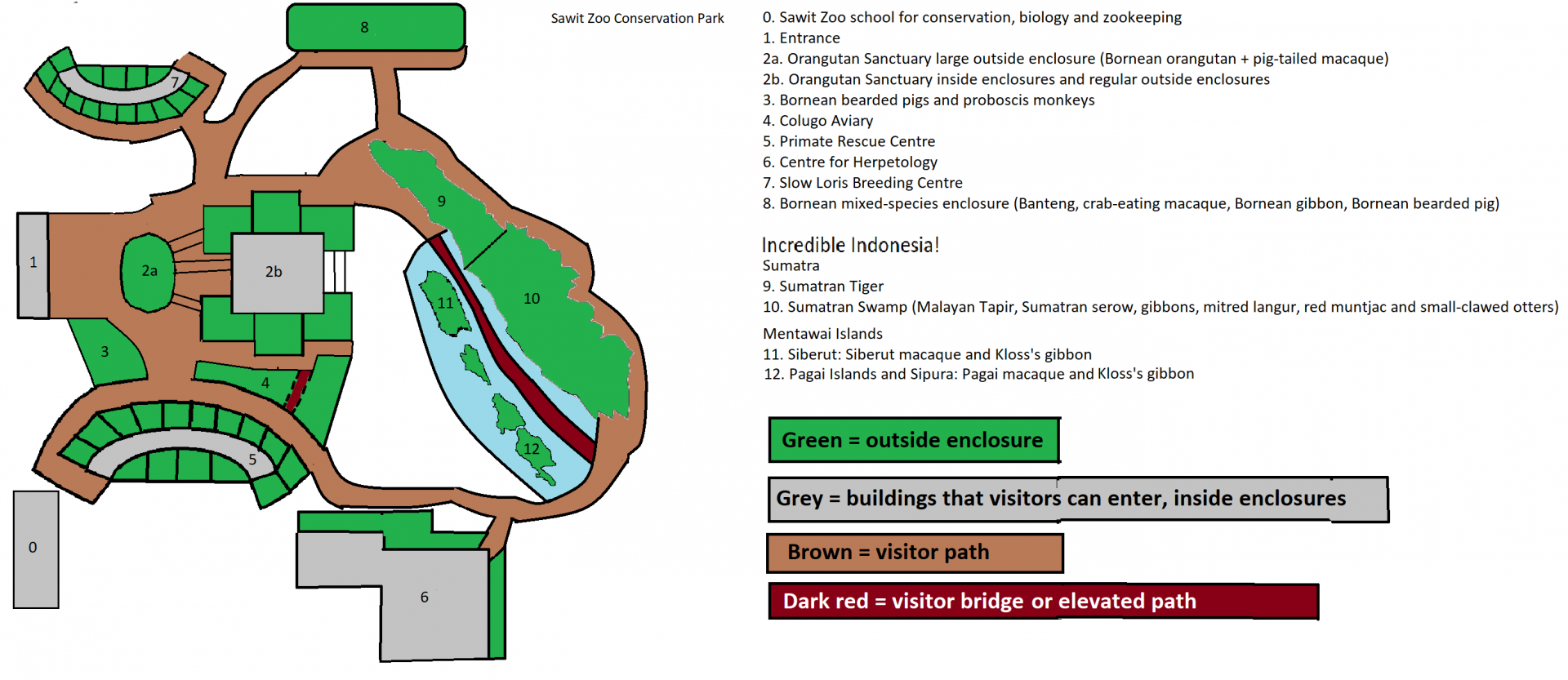 Sawit Zoo Map 2014