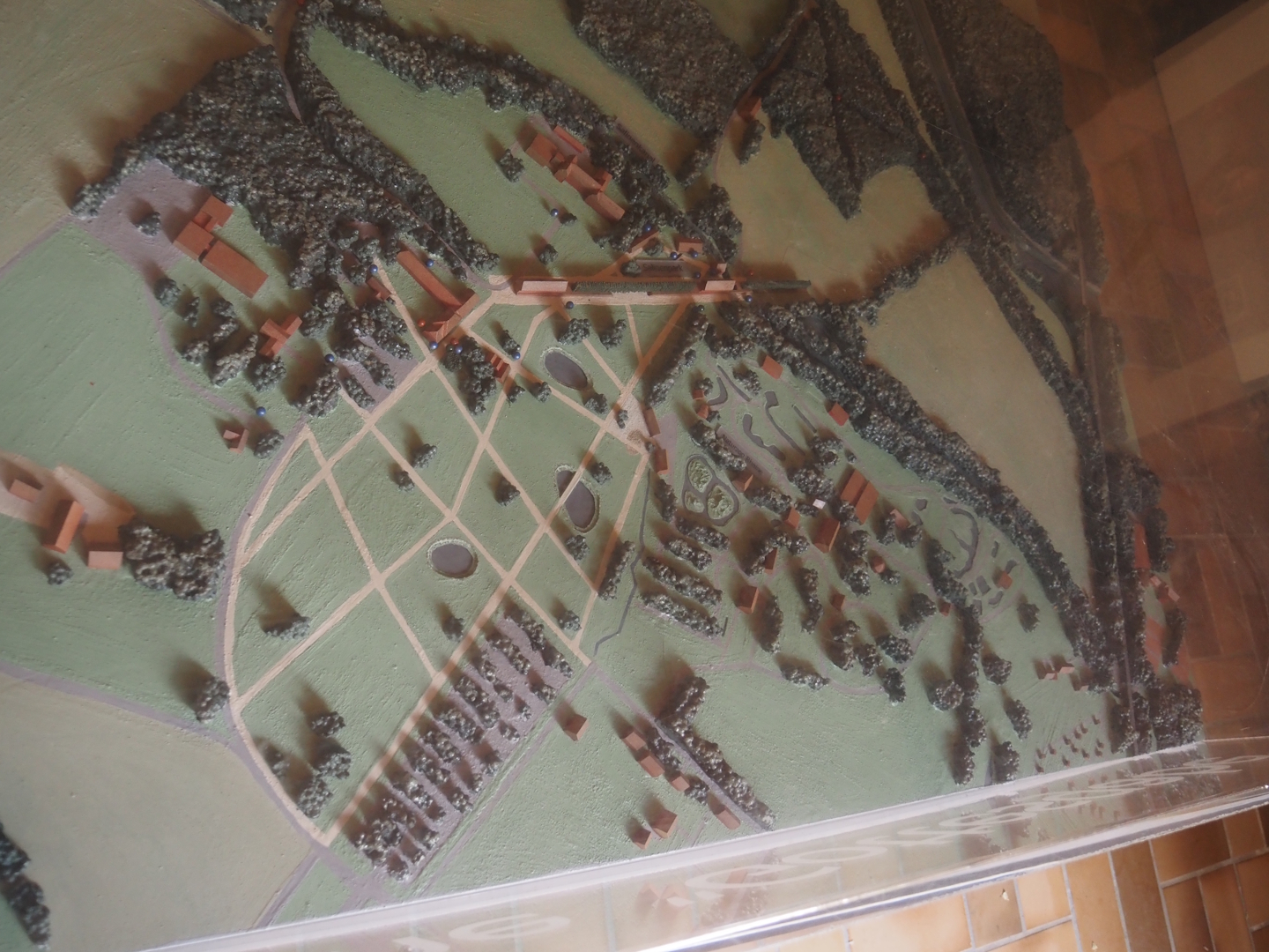 Scale model of the Salinenpark and NaturZoo Rheine, 2025-05-22