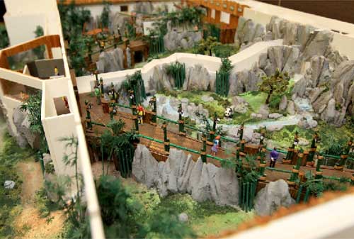 Scale model - Yangtze River (Giant Panda habitat)