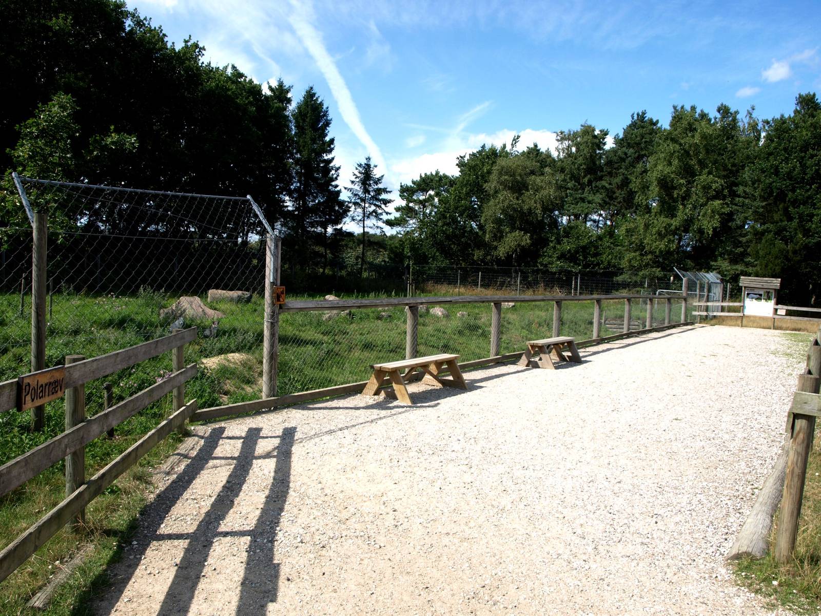 Scandinavian Wildlife Park - Polar fox exhibit