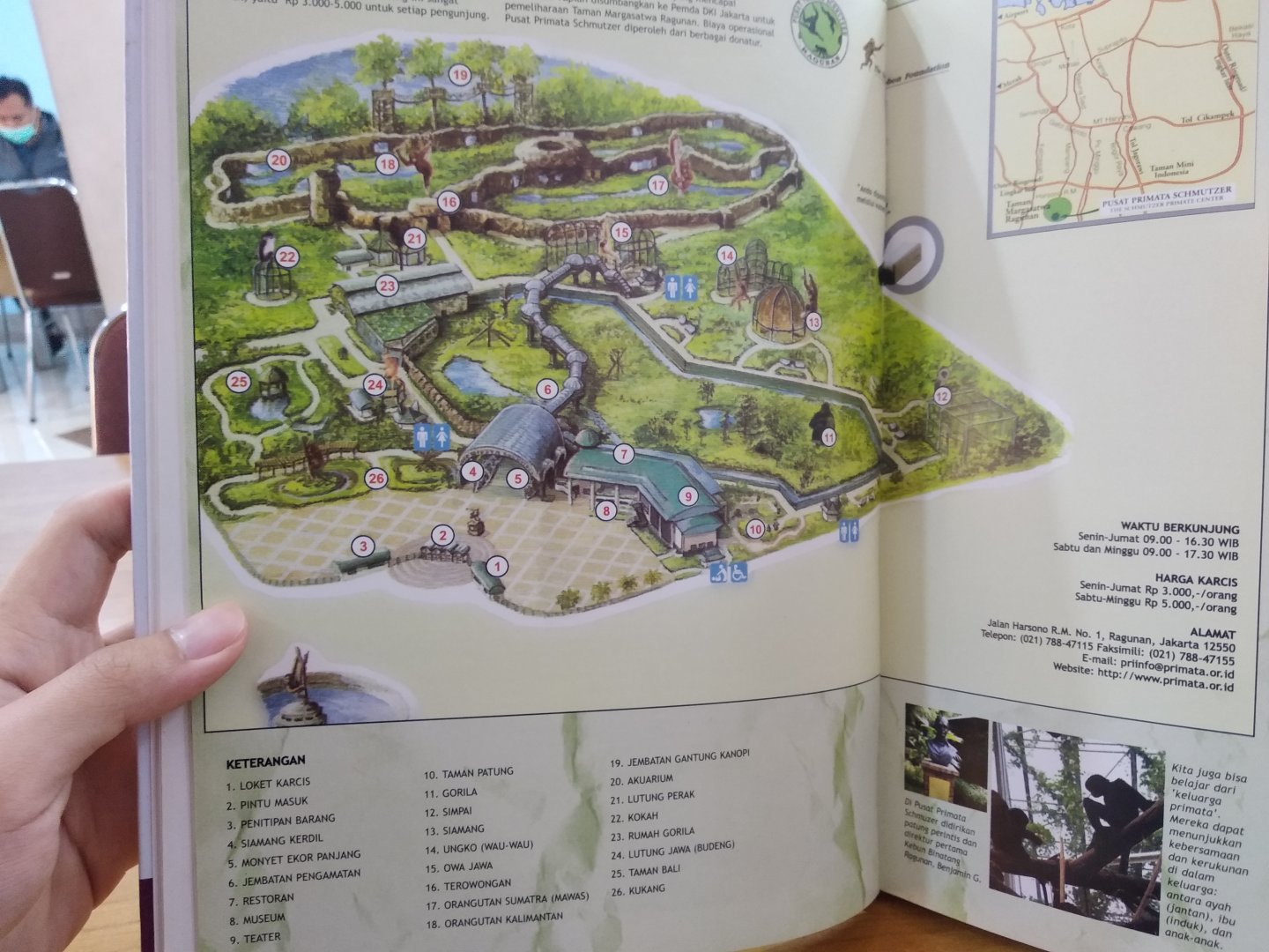 Schmutzer Primate Center old map