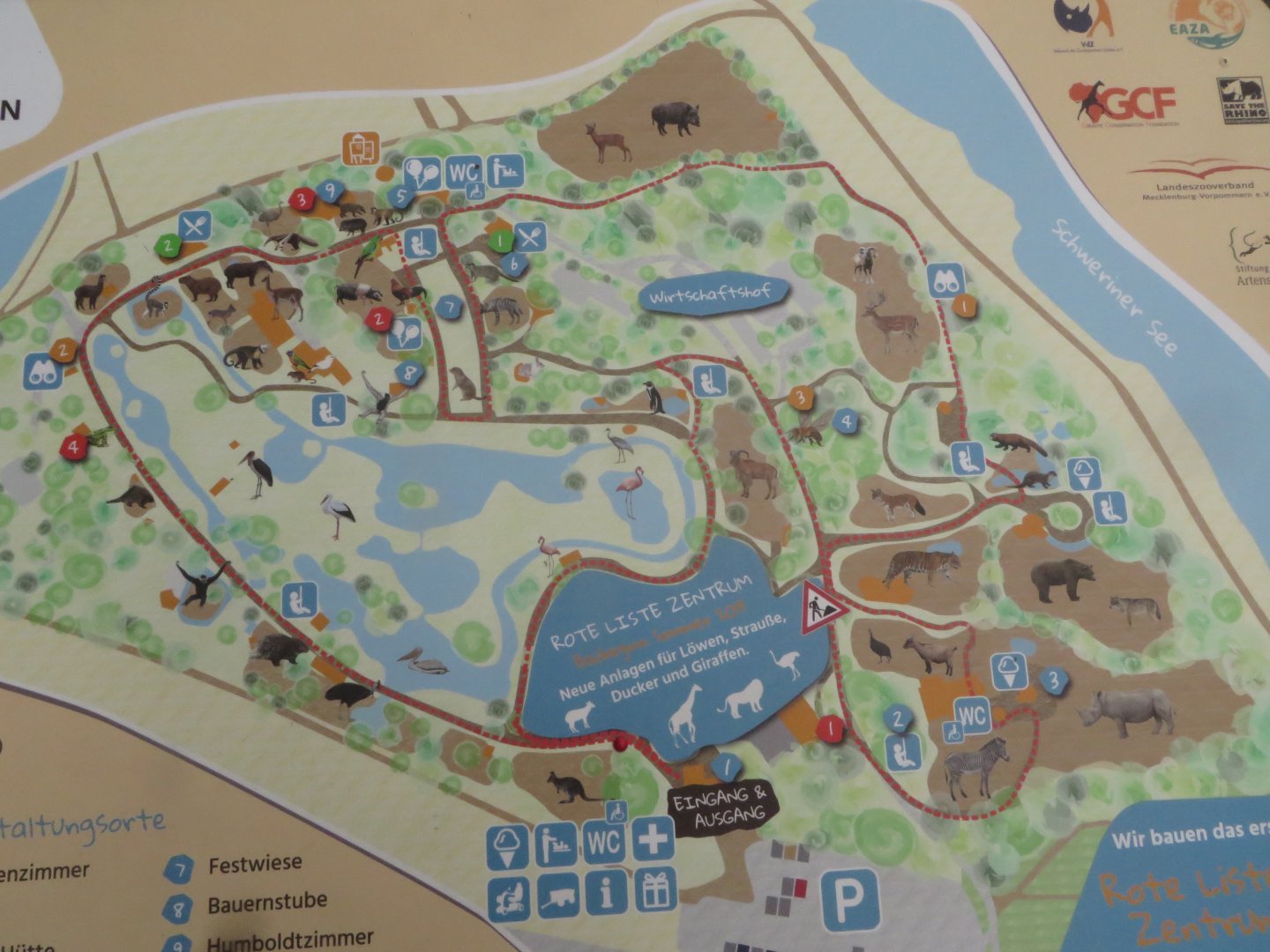 Schwerin Zoo Map