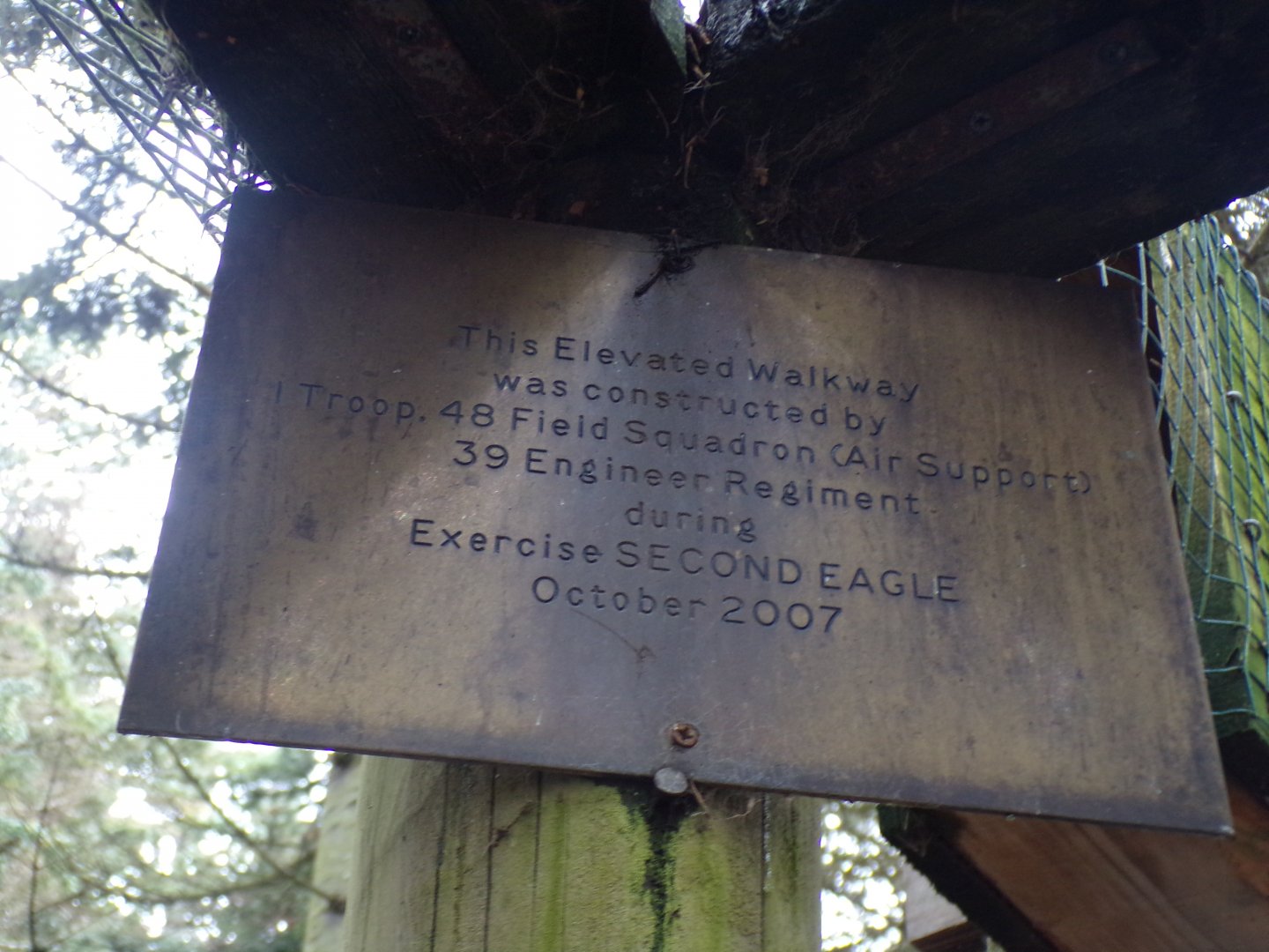 Scottish wildcat enclosure opening plaque 5.4.24