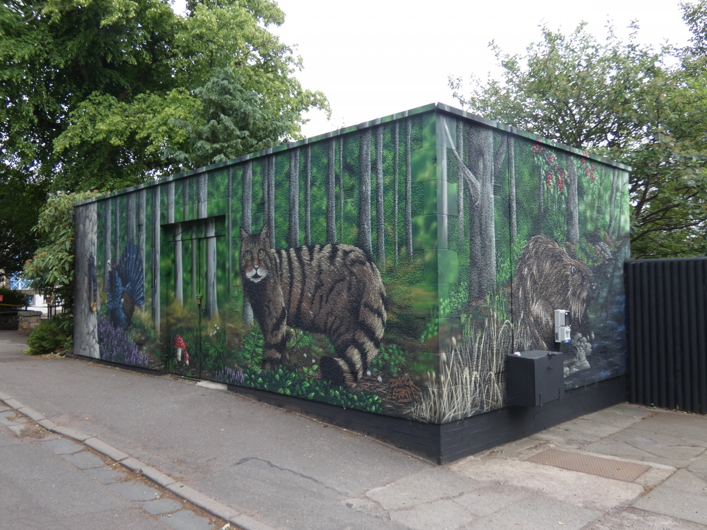 Scottish wildlife mural