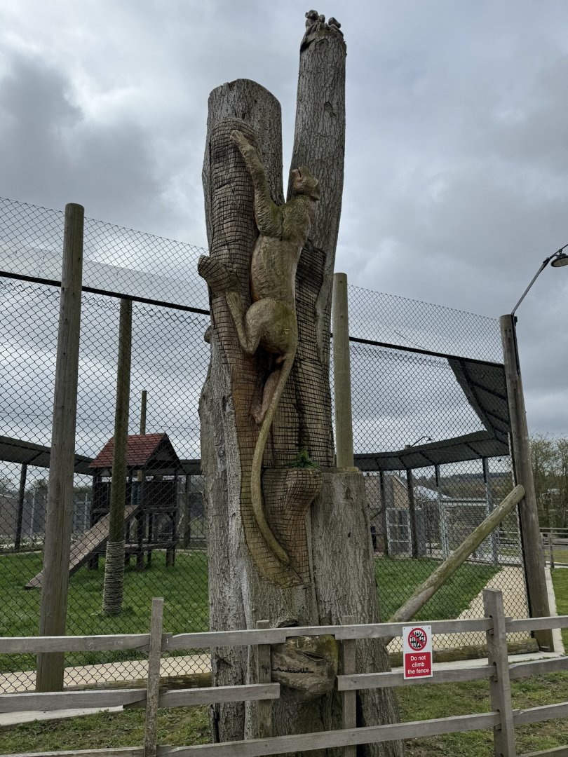 Sculpture at Wolds Wildlife Park (March 2024)