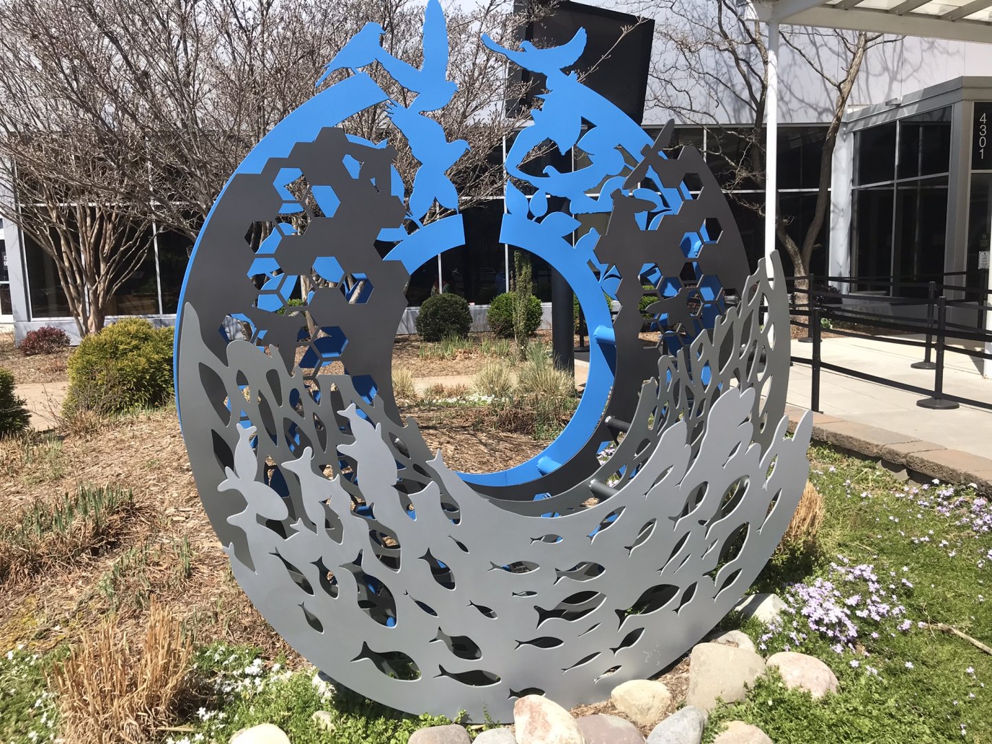 Sculpture outside Entrance