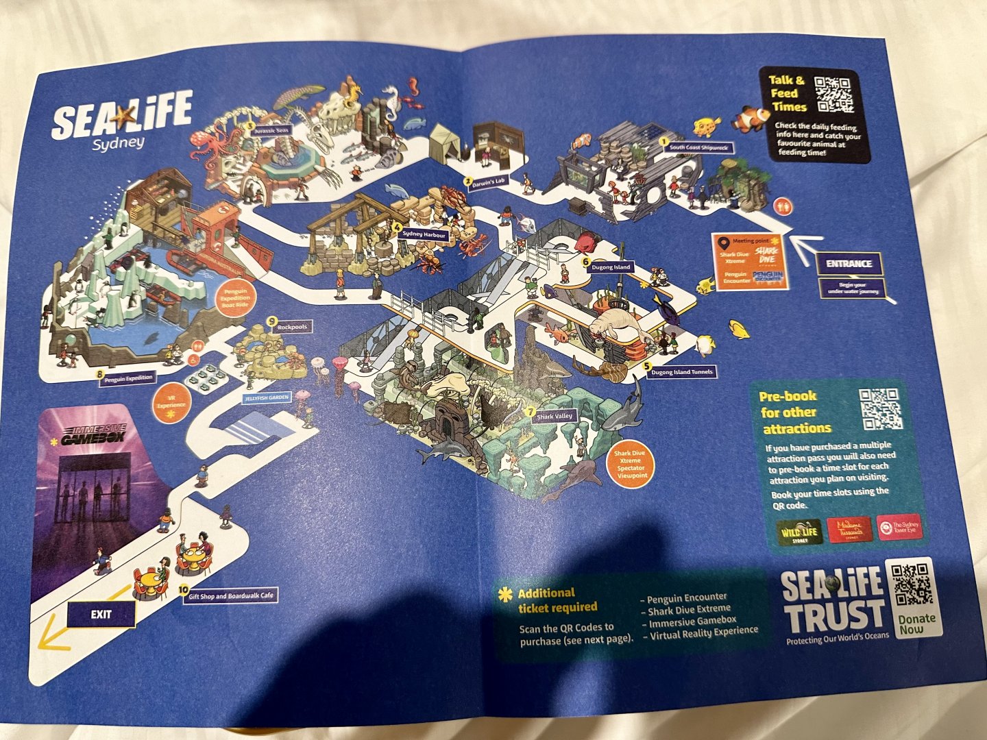 SEA LIFE Sydney Aquarium Map (2024)