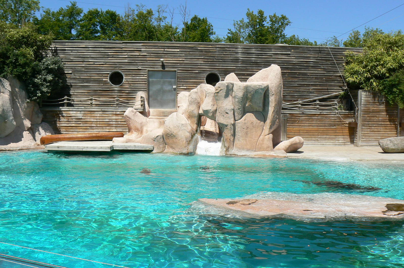 Sea lion complex - main pool and the house