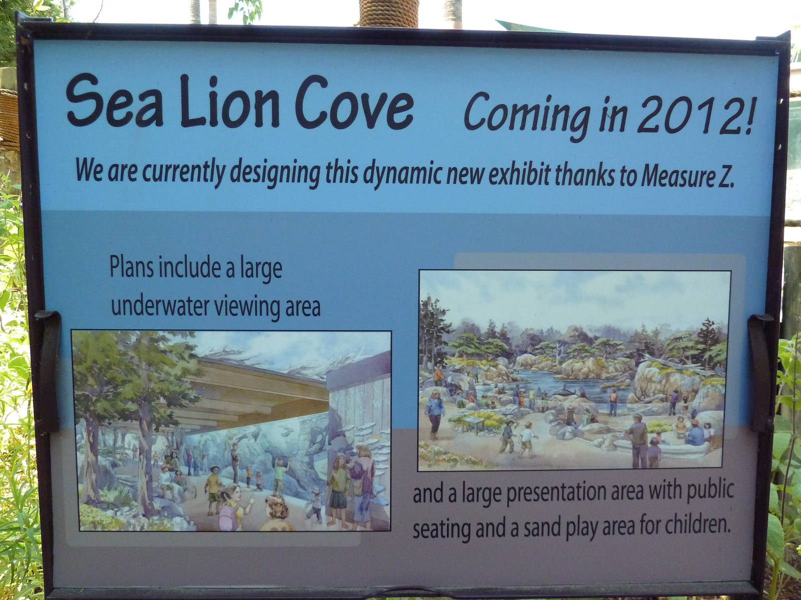 Sea Lion Cove - Sign