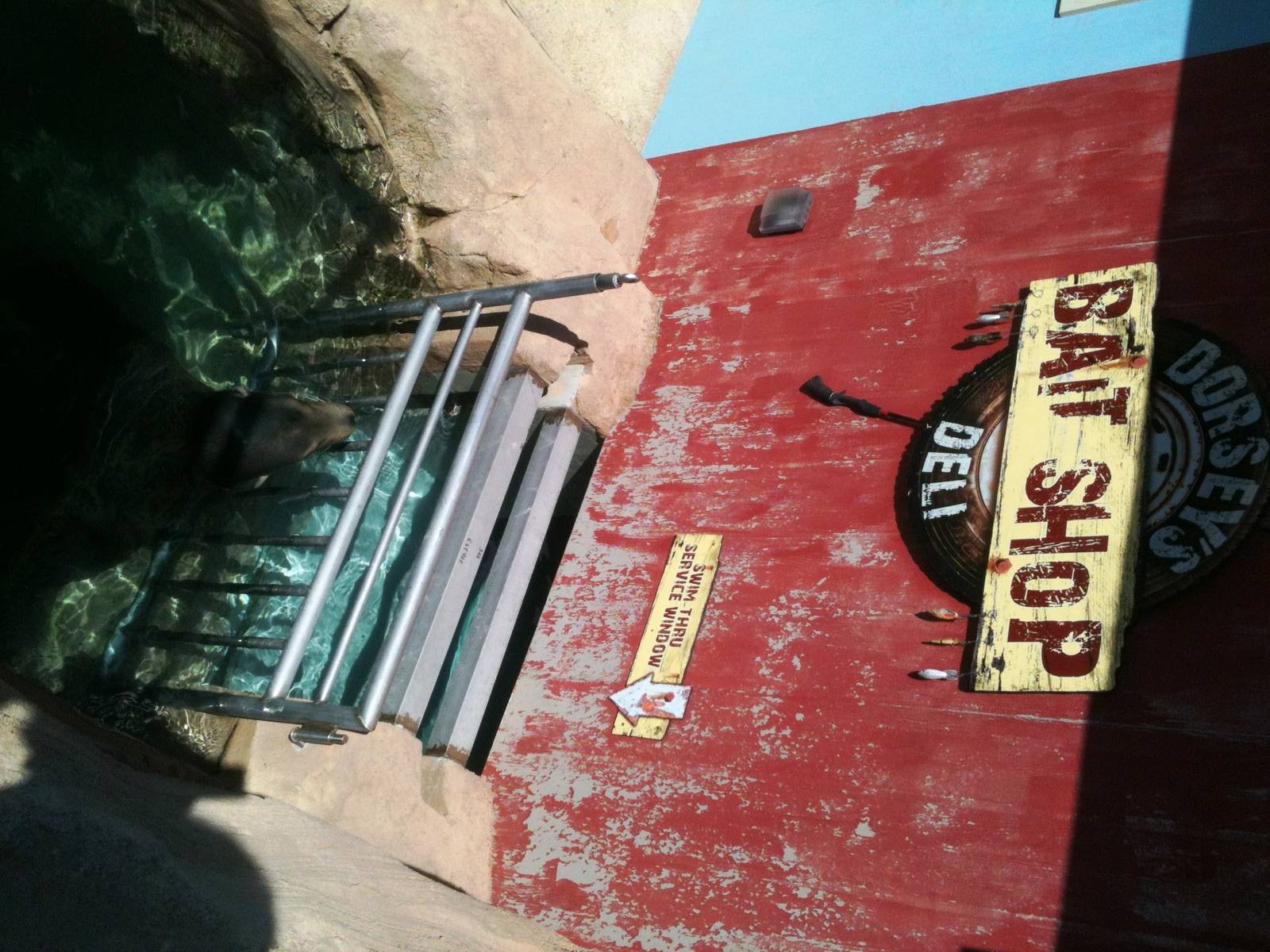 Sea Lion Cove theming, entrance to night quarters