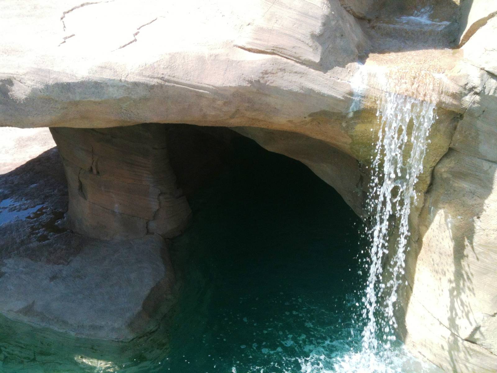 Sea Lion Cove waterfall