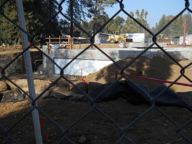 Sea lion exhibit construction