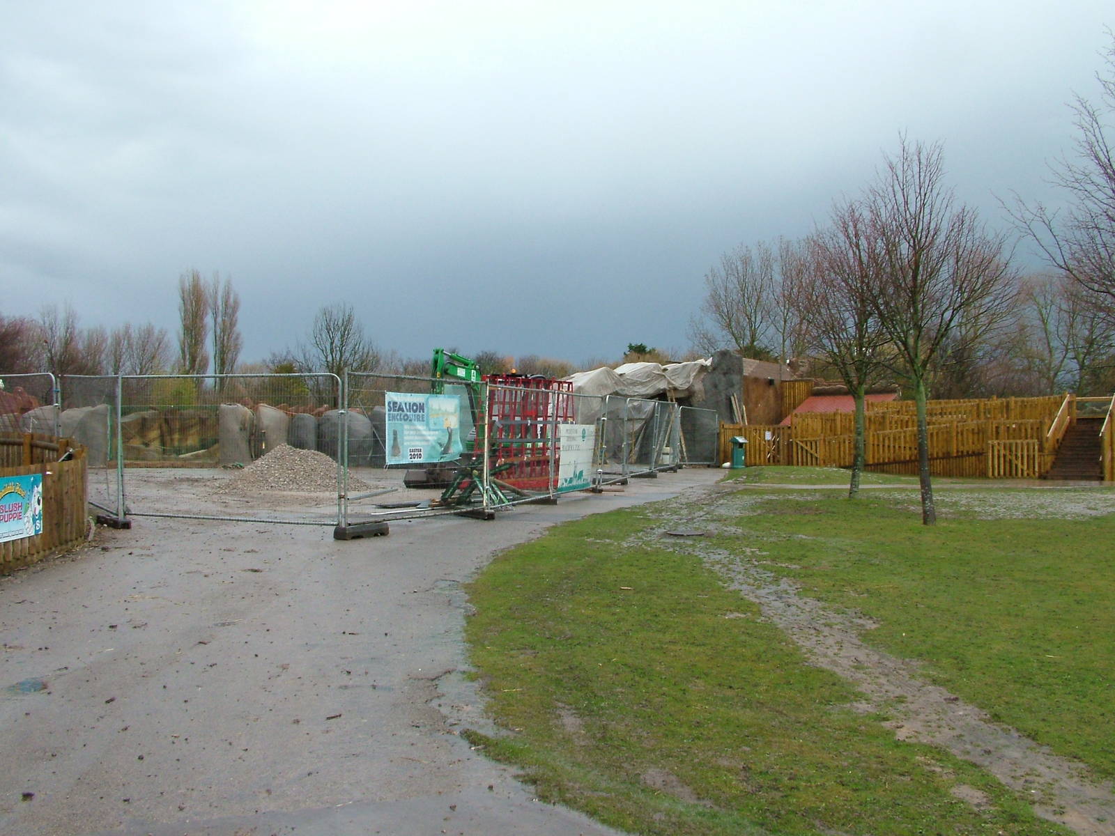 Sea Lion pool construction at Blackpool 26/03/10