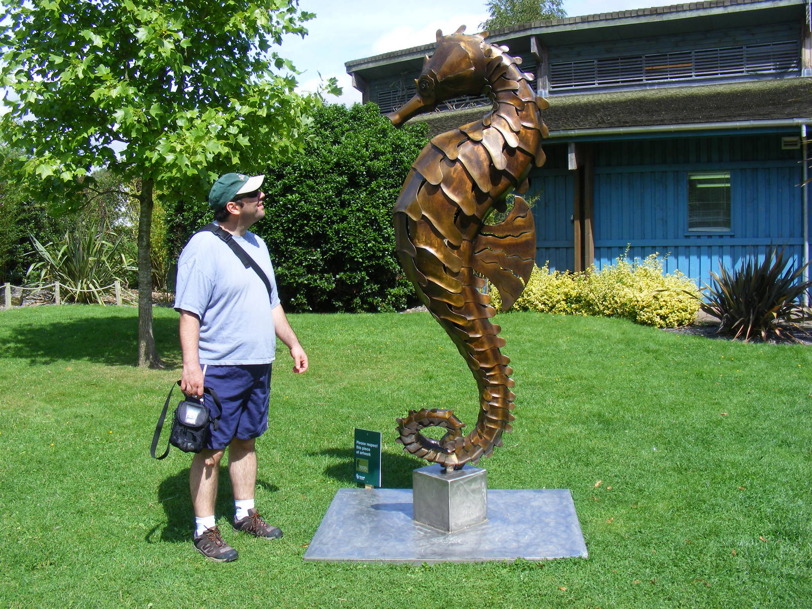 Seahorse sculpture at Marwell Wildlife, 14 August 2009