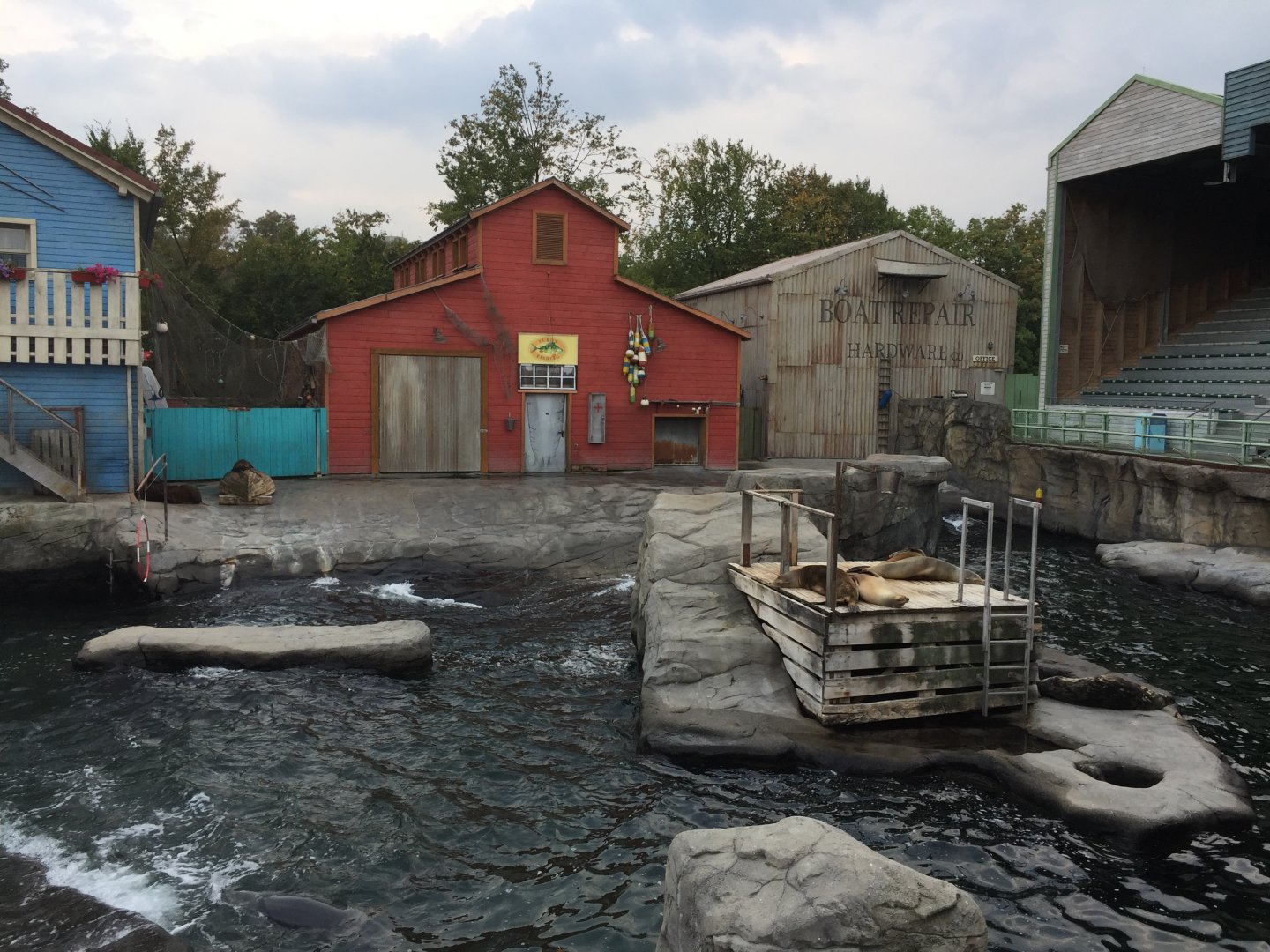 Seal enclosure in Yukon bay