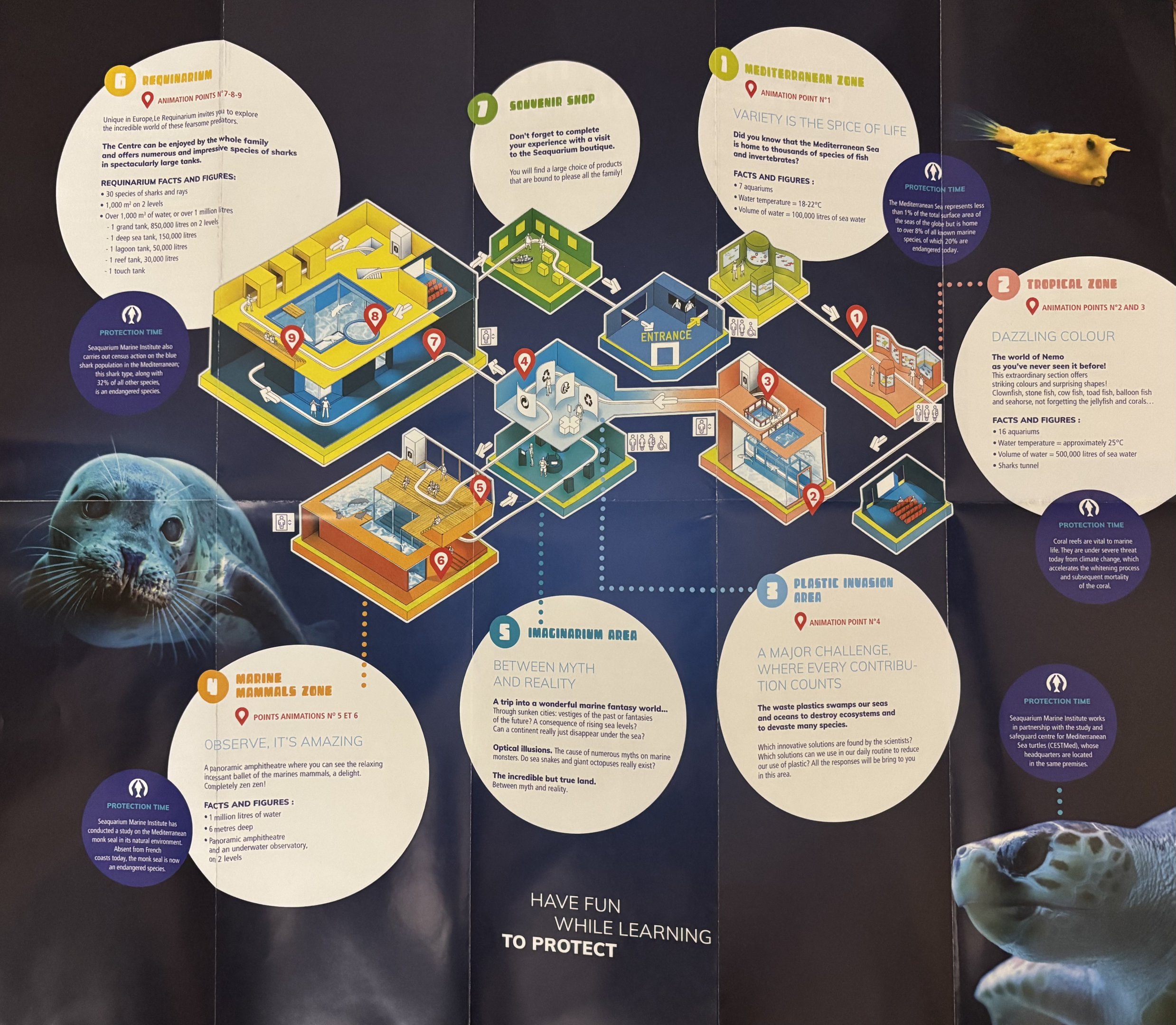 Seaquarium Institut Marin Map - 2023