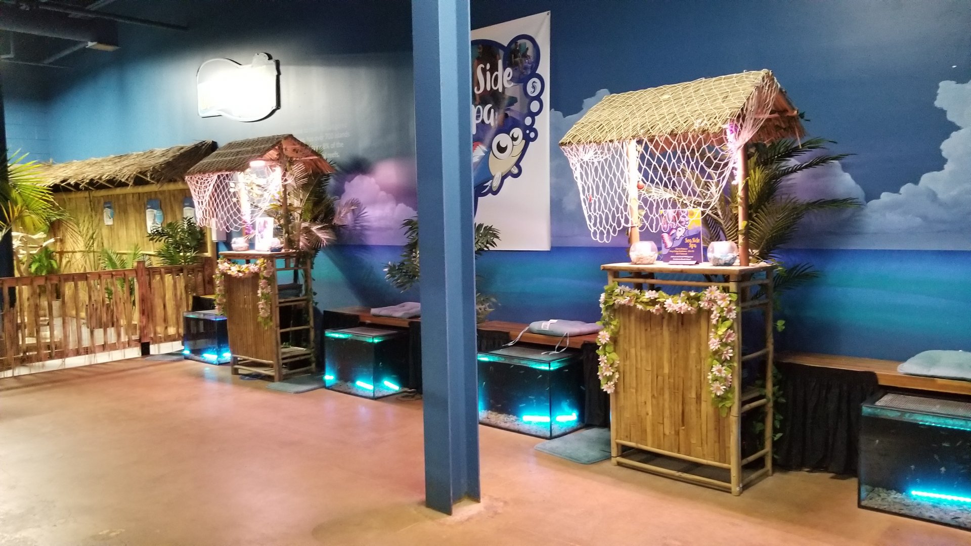 SeaQuest Woodbridge - Fish foot spa area