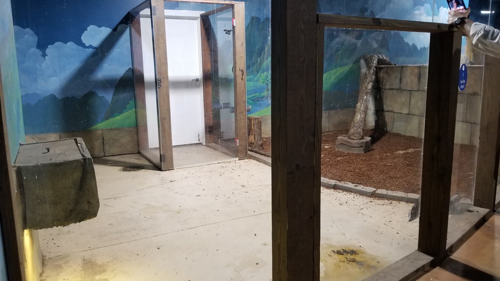 SeaQuest Woodbridge - Otters, white door room is where interaction is done