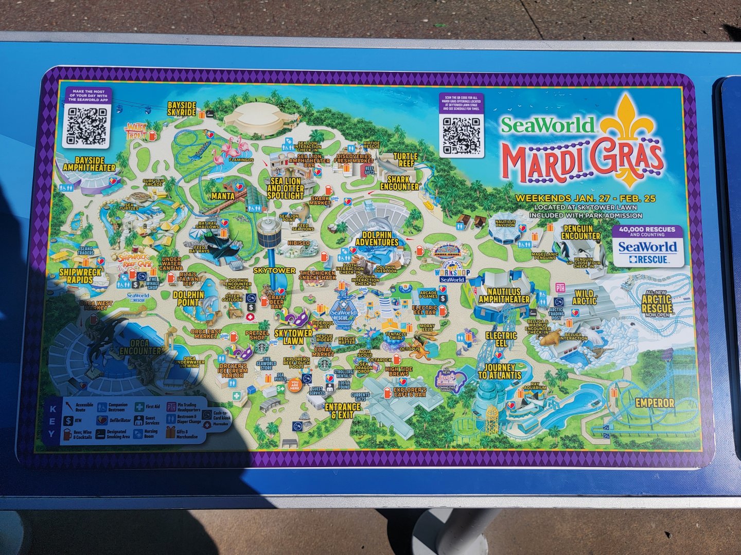 SeaWorld San Diego - Map for January 2024