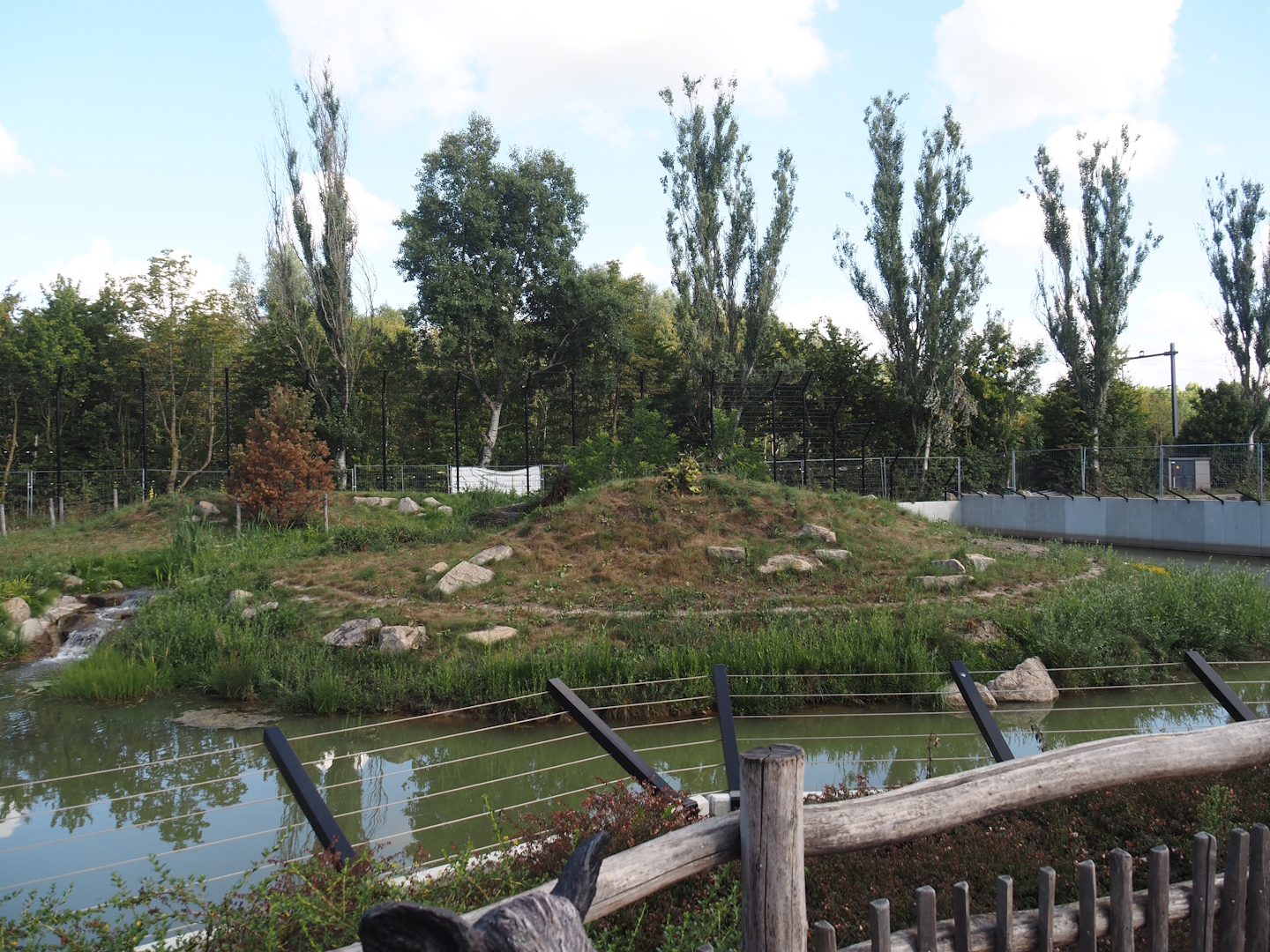 Second and larger new Amur tiger exhibit and walkway/viewing area, 2025-08-24