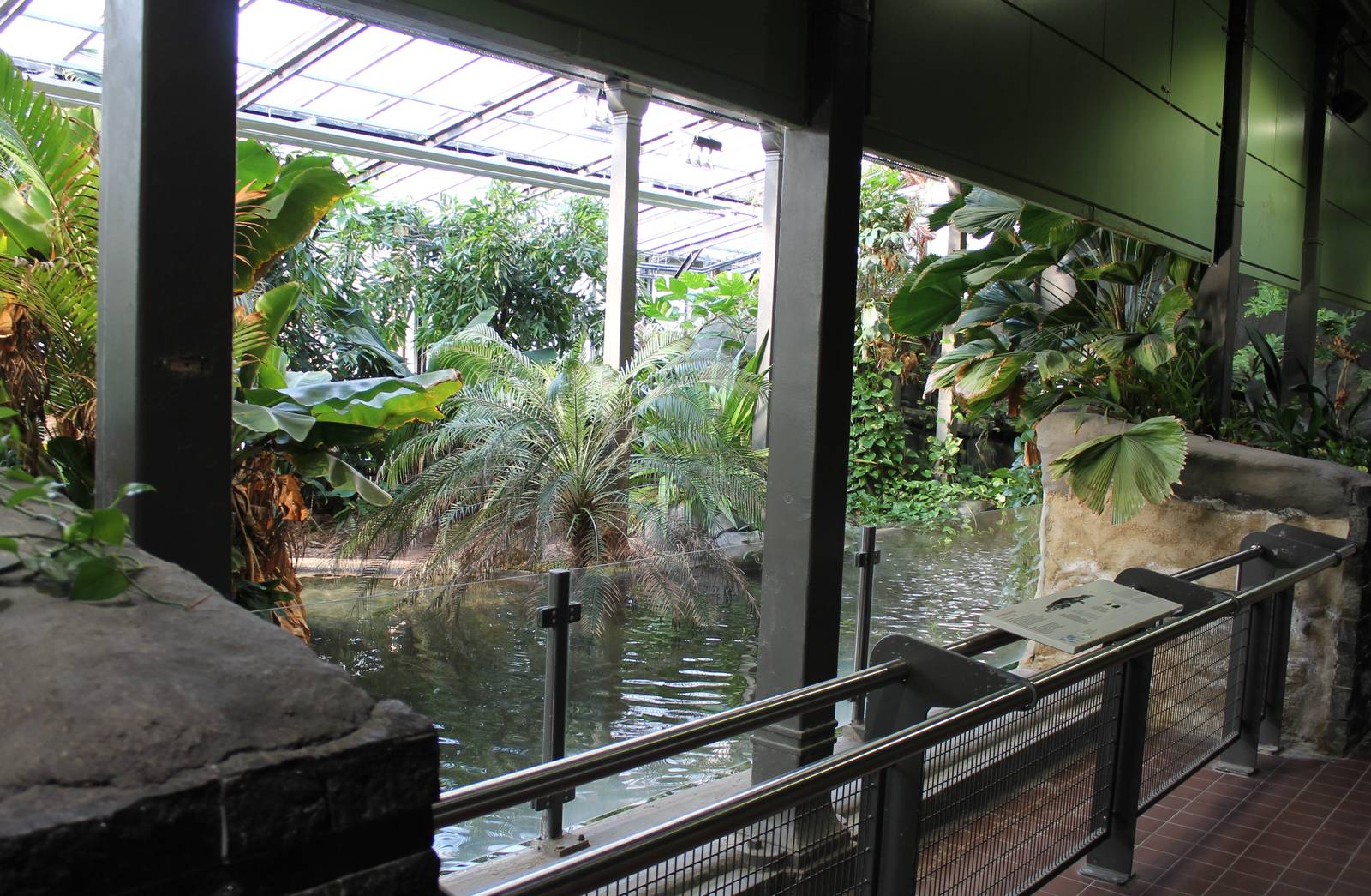 Second part of False gharial enclosure