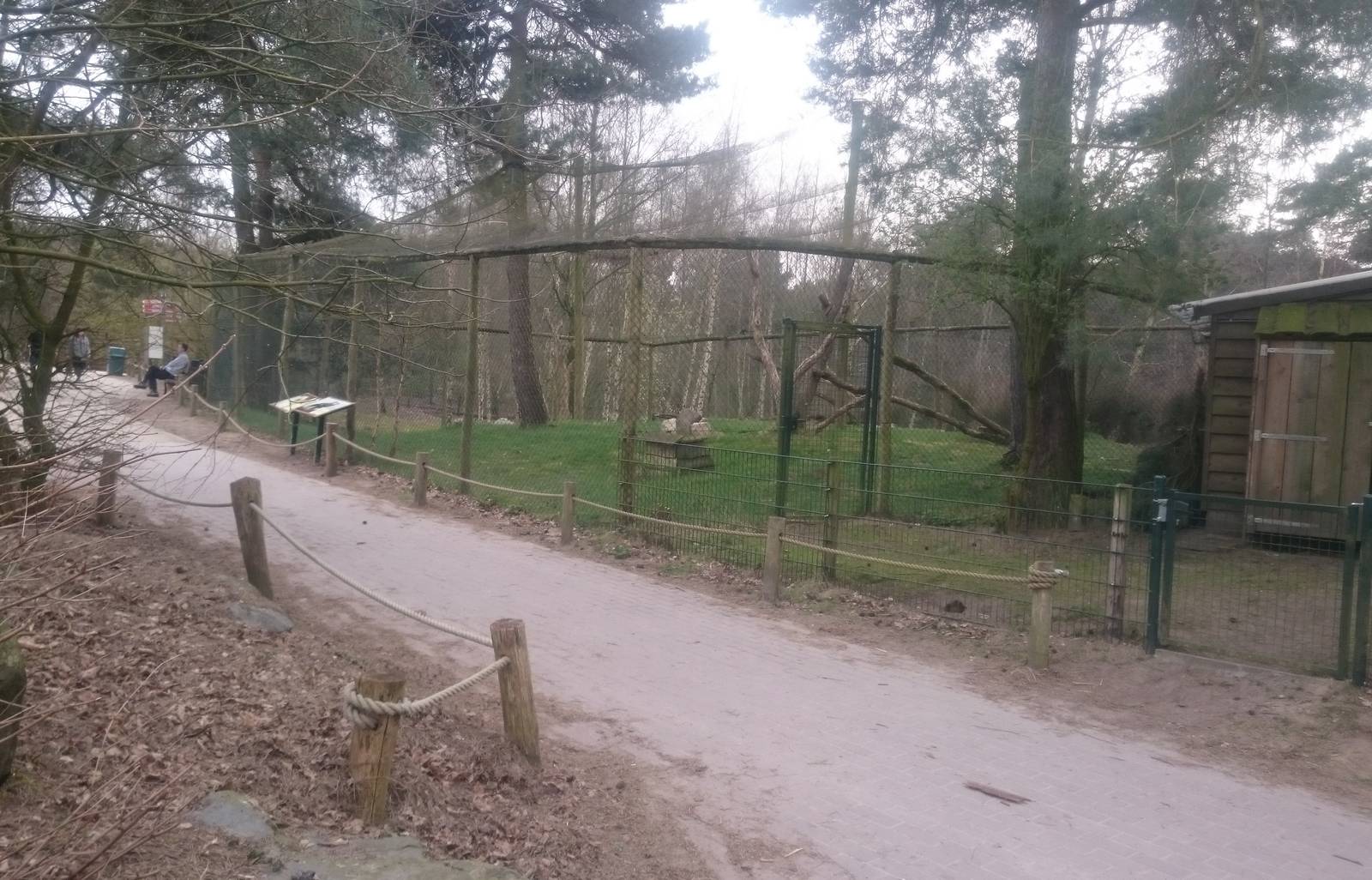 Secretary bird aviary