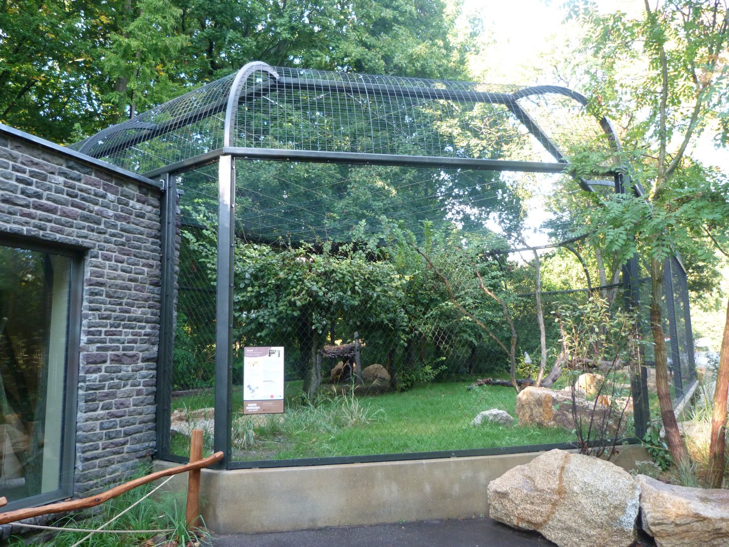 Secretary bird exhibit -Tierpark Berlin (2024)