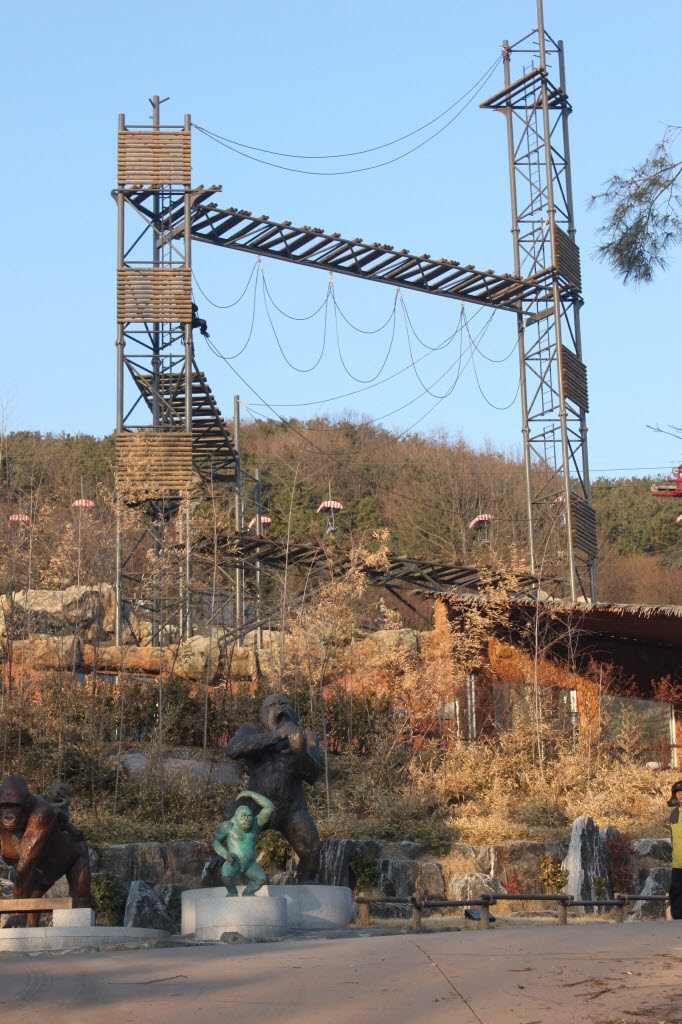 Seoul Zoo - chimpanzee tower