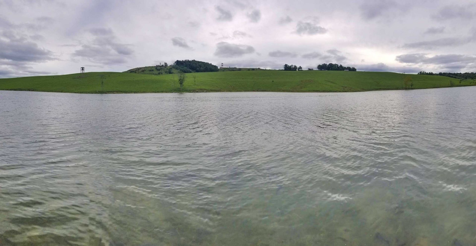 Sep. 2018 - Lake Trail View of the 350 Acre Pasture (11 Species)