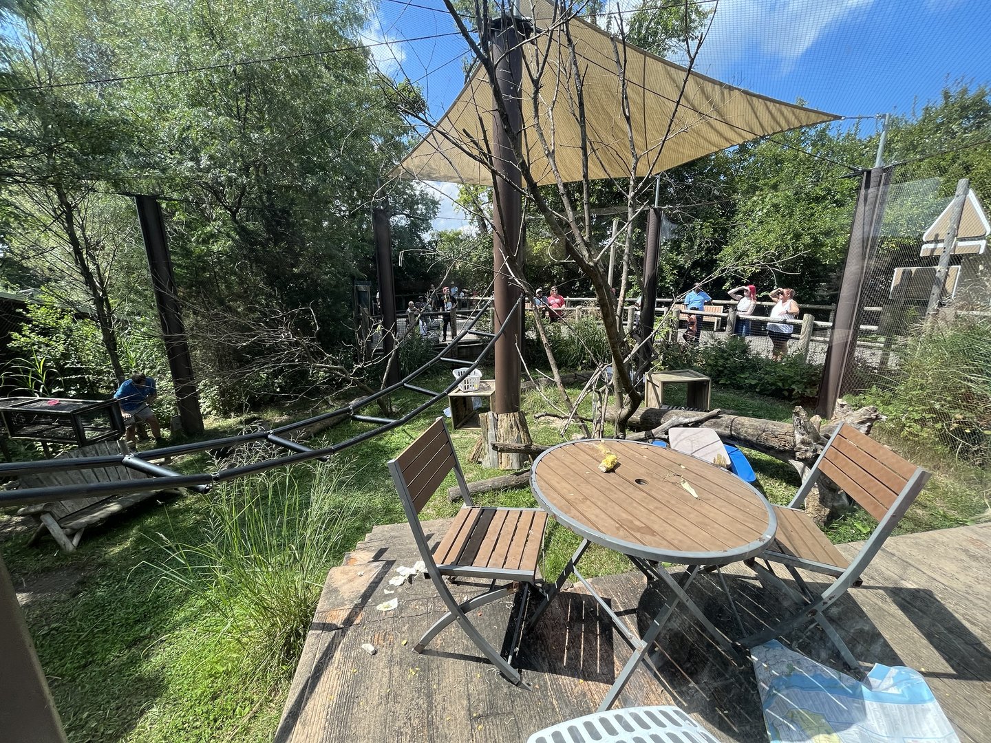 Sep. 2023 - Heart of Africa - Vervet Monkey Enclosure (view from Jack’s Tent)