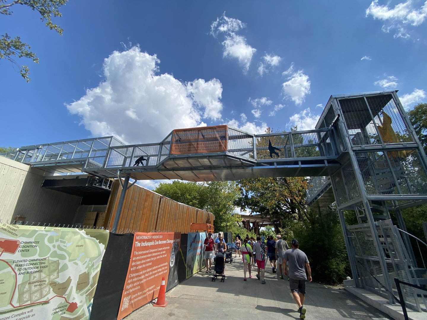 Sep. 2023 - International Chimpanzee Complex - Part of Overhead Passageway (Opening 2024)