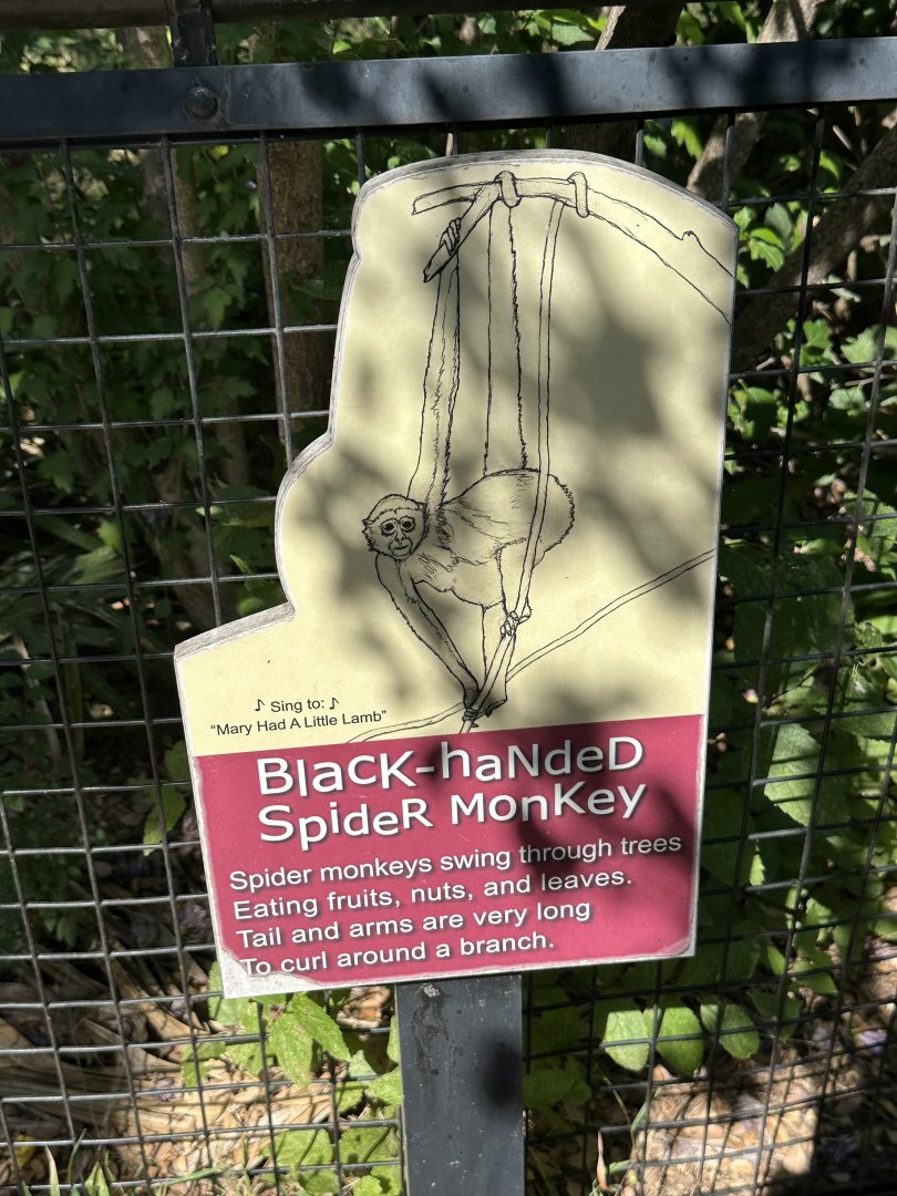 Sep. 2025 - Children’s Zoo - Typical Signage