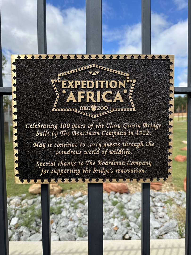 Sep. 2025 - Expedition Africa - Bridge Plaque