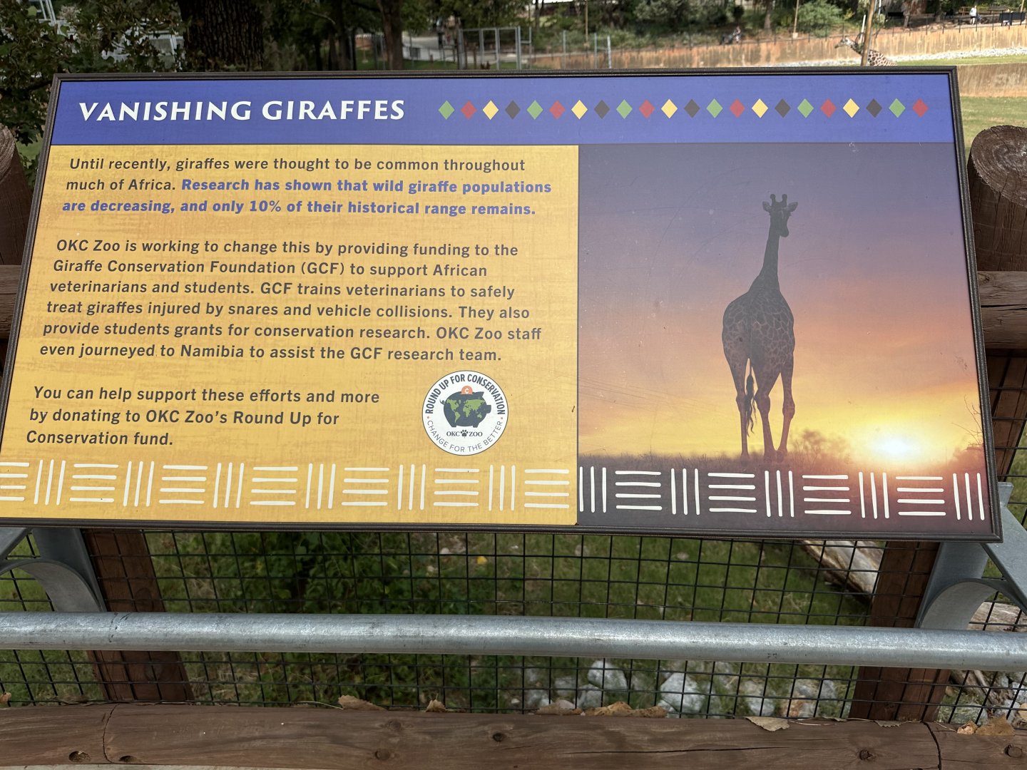 Sep. 2025 - Expedition Africa - Giraffe Signage