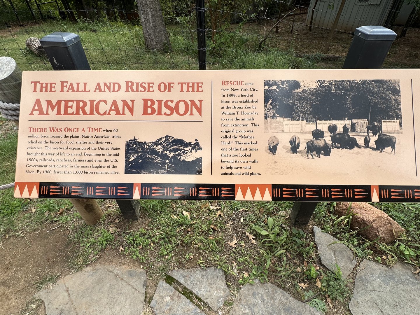 Sep. 2025 - Oklahoma Trails - Bison Signage (one of several)