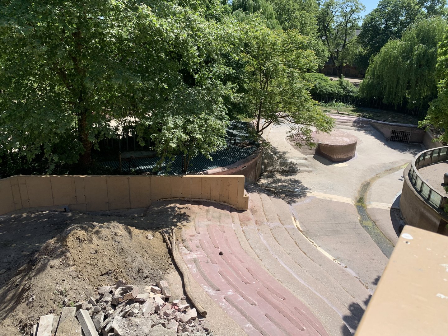 Seperation for future pygmy hippo enclosure