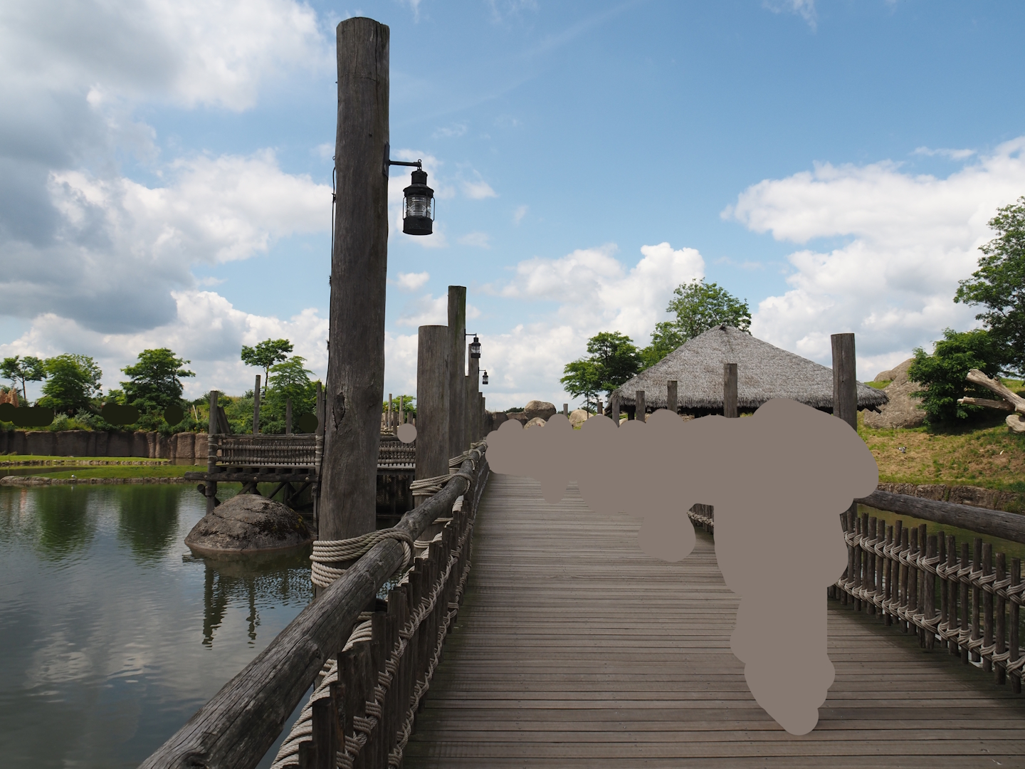 Serenga - Boardwalk between the savanna and African lion exhibits, 2024-06-23