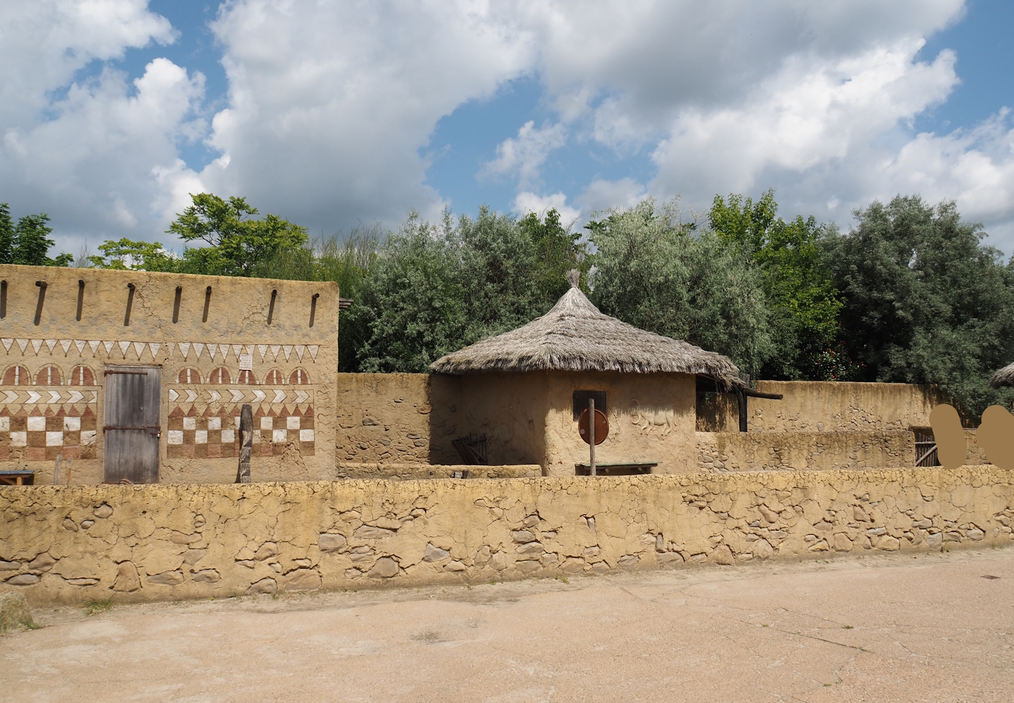 Serenga - Dogon village - Anglo-Nubian goat, Pygmy goat and Swedish flower chicken walk-through paddock, 2024-06-23