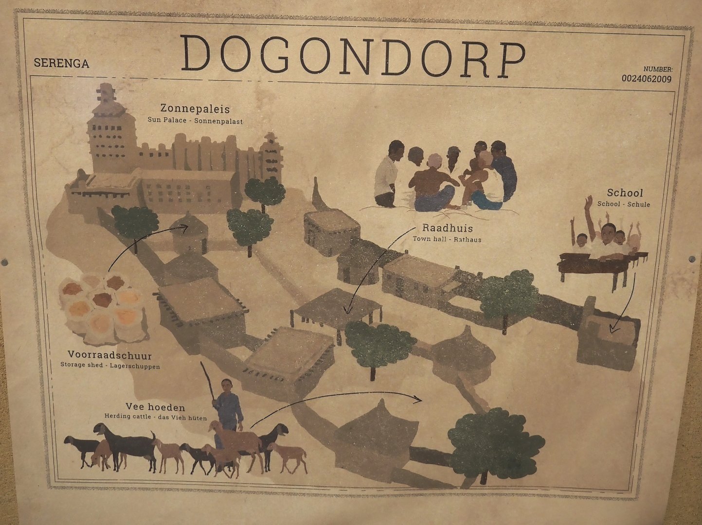 Serenga - Map of Dogon Village, 2024-06-23