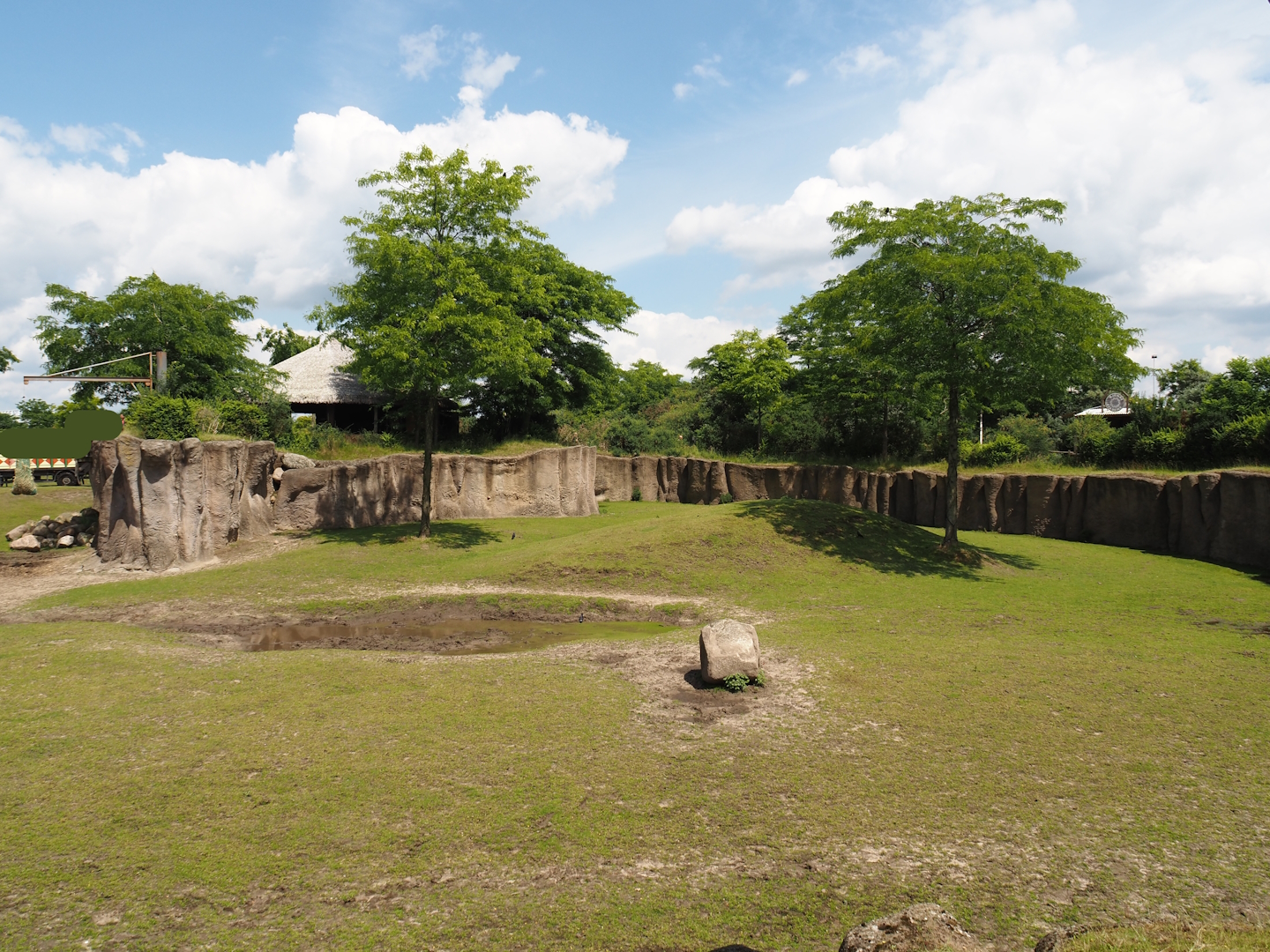 Serenga - Part of Savanna exhbit with mud wallow, 2024-06-23