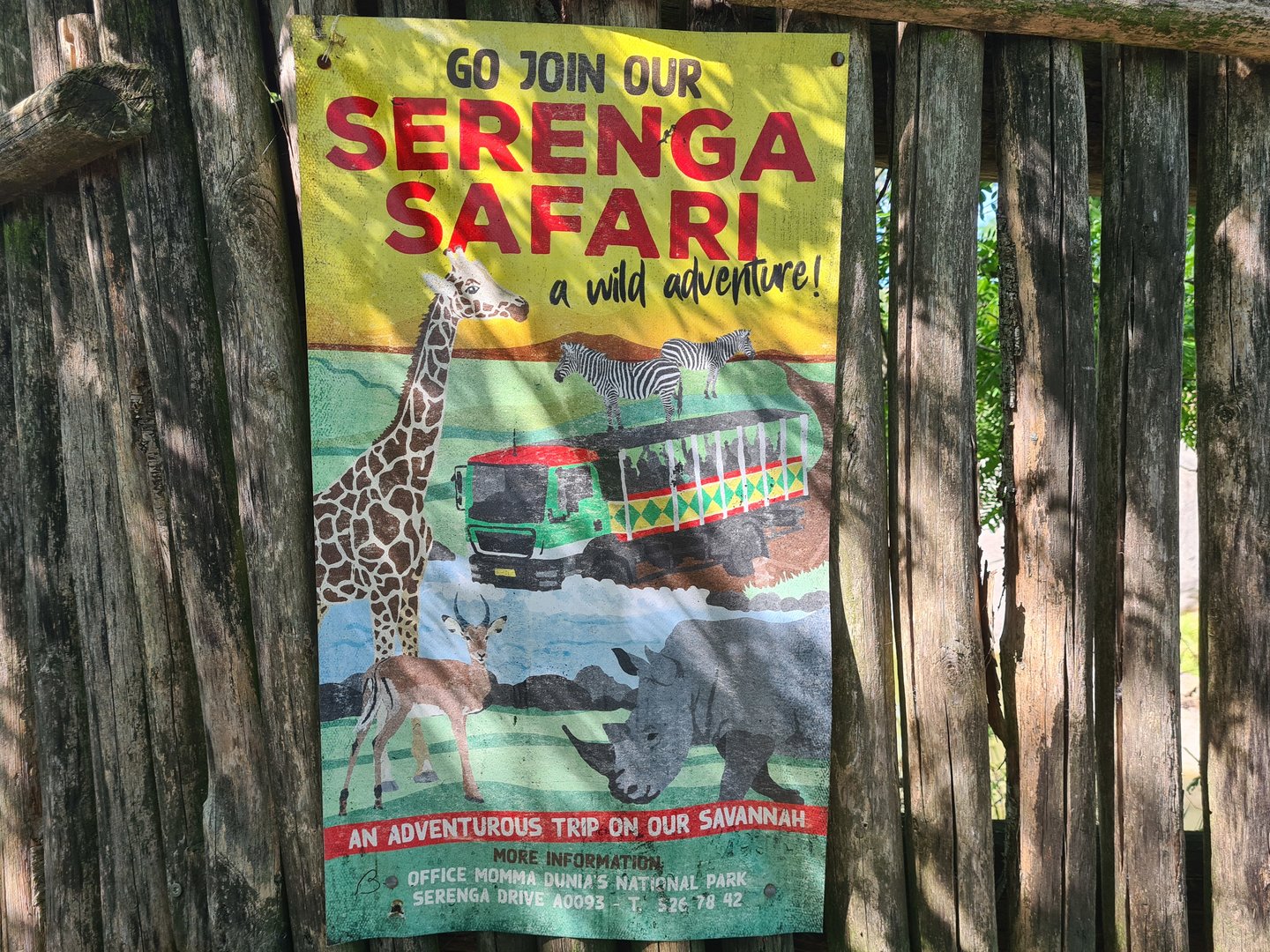 Serenga - Serenga Safari signage