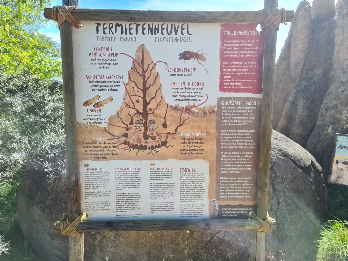 Serenga - Termite hill signage