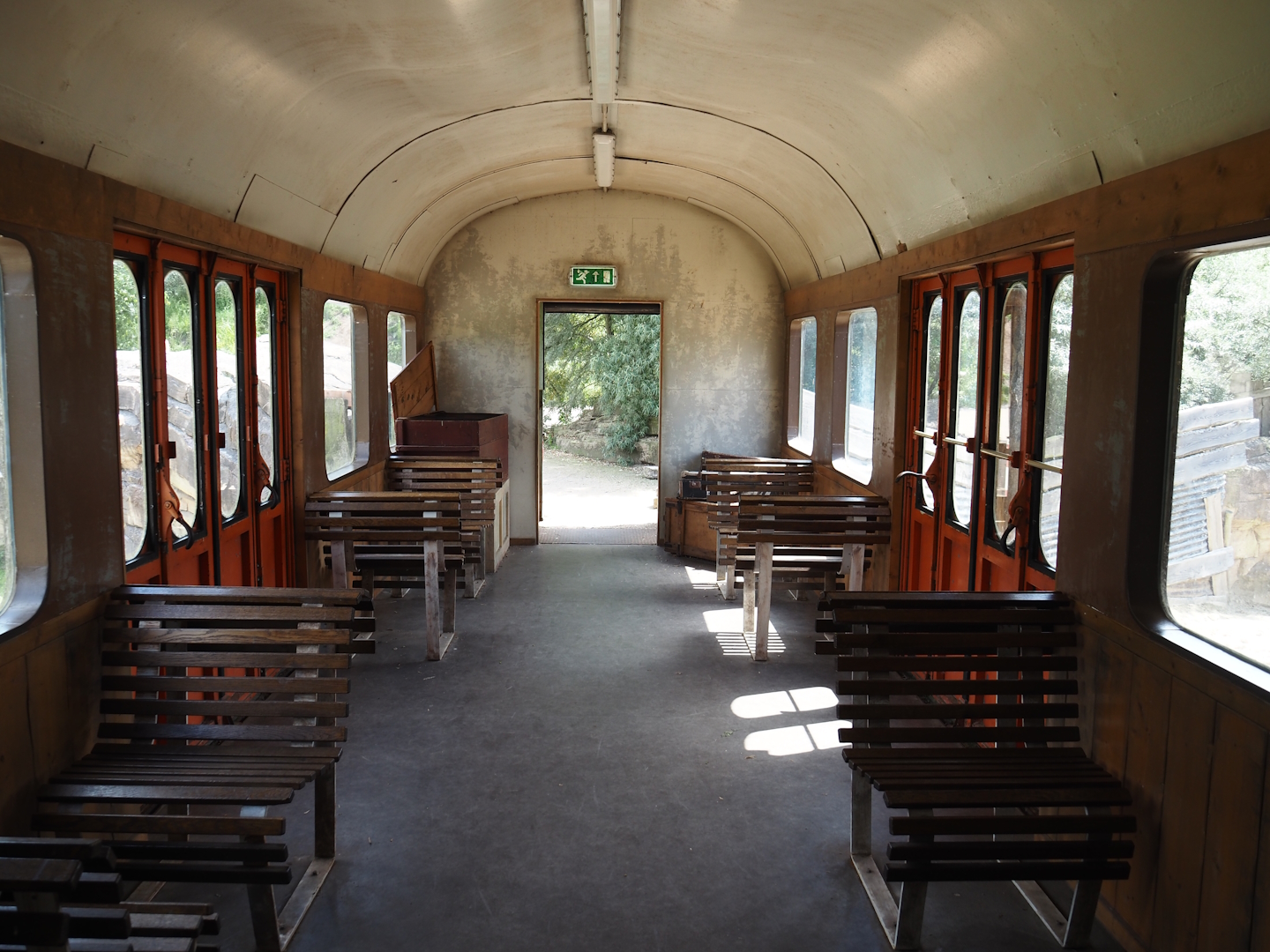 Serenga - View inside derailed train viewing area, 2024-06-23