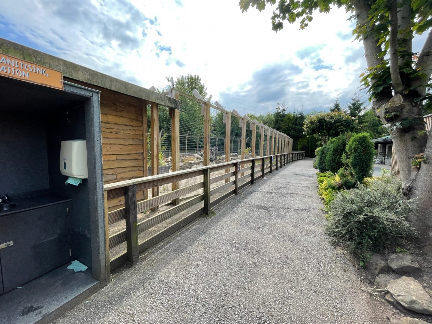 Serval Enclosure at Ponderosa Zoo (July 2021)