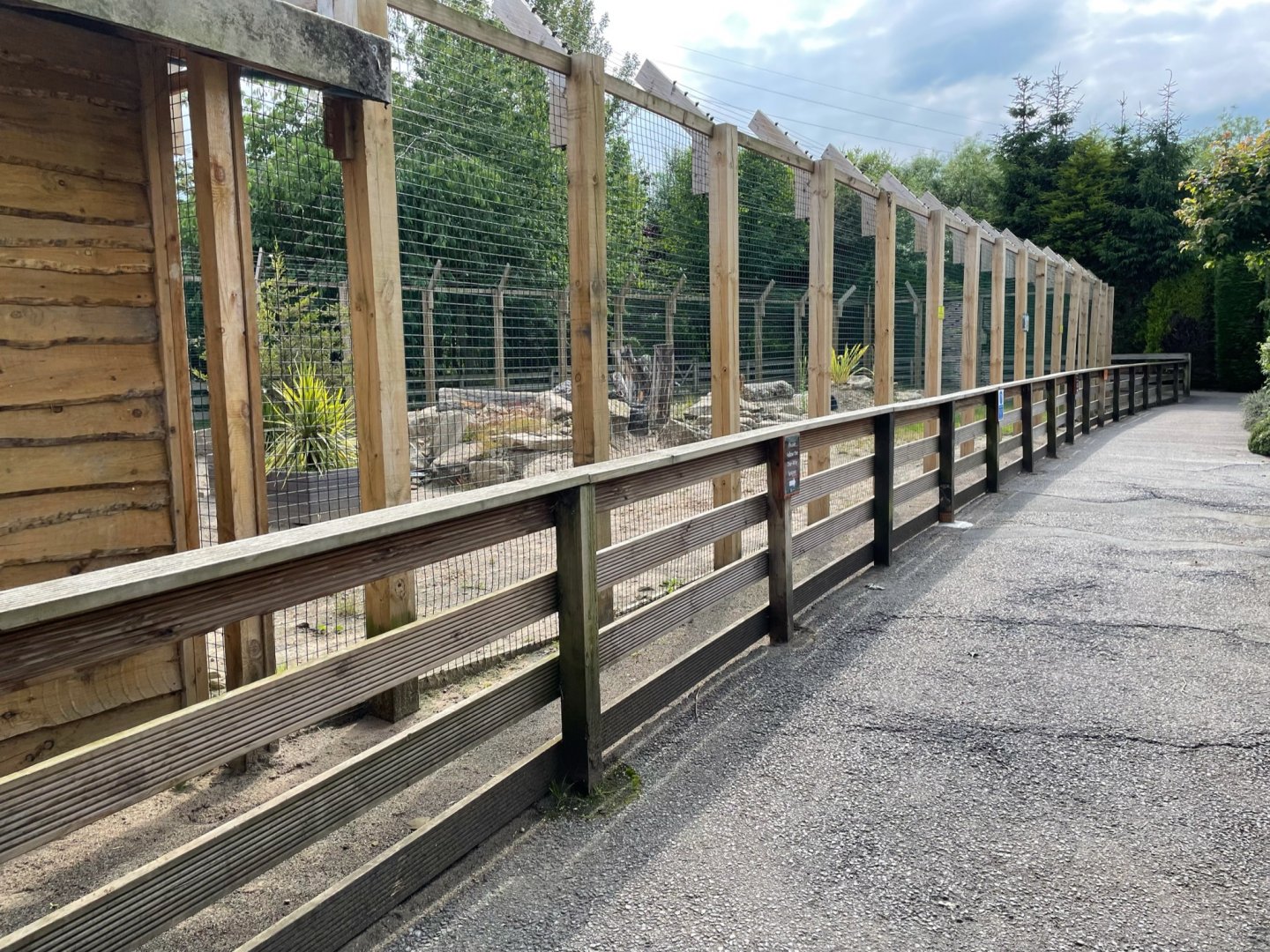 Serval Enclosure at Ponderosa Zoo (July 2021)